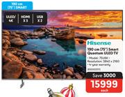 Hisense 75" (190cm) Smart Quantum ULED TV 75U6K