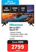 Hisense 32"(80cm) Smart TV 32A4K 462819-Each