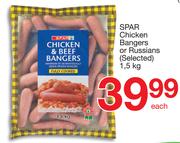 SPAR Chicken Bangers Or Russians-1.5kg Each