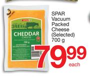 SPAR Vacuum Packed Cheese-700g Each