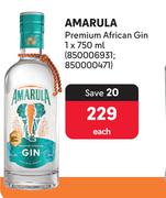 Amarula Premium African Gin-750ml Each