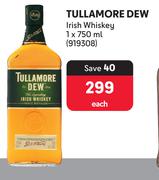 Tullamore Dew Irish Whisky-750ml Each