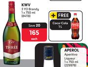 KWV 3 Yo Brandy-750ml Each