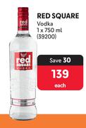 Red Square Vodka-750ml Each