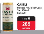 Castle Double Malt Beer Cans-24 x 410ml Per Case