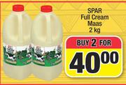 Spar Full Cream Mass-For 2 x 2kg