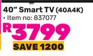 Hisense 40"(101cm) Smart TV 40A4K