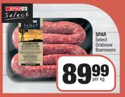 Spar Select Grabouw Boerewors-Per kg
