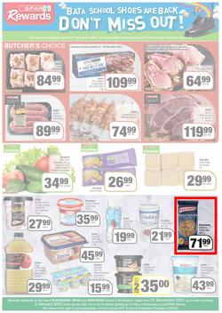 SPAR, SUPERSPAR & KWIKSPAR EASTERN CAPE (21 December 2021 - 2 January 2022) Valid In Spar: Acres, Cradock, Fleet, Superspar: Port Elizabeth, East London, Knysna, Kwikspar: Abbotsford, Butterworth, page 3