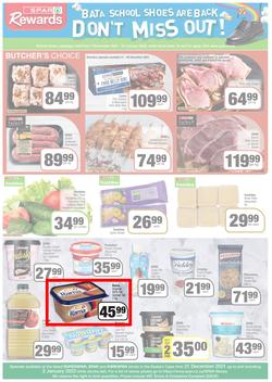 SPAR, SUPERSPAR & KWIKSPAR EASTERN CAPE (21 December 2021 - 2 January 2022) Valid In Spar: Acres, Cradock, Fleet, Superspar: Port Elizabeth, East London, Knysna, Kwikspar: Abbotsford, Butterworth, page 3