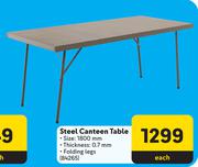 Steel Canteen Table-Each