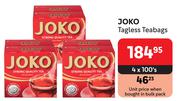 Joko Tagless Teabags-4 x 100's