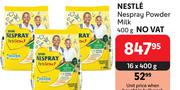 Nestle Nespray Powder Milk-16 x 400g
