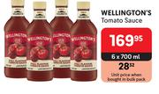 Wellington's Tomato Sauce-6 x 700ml