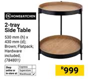 Home & Kitchen 2 Tray Side Table 530mm (h) x 430mm (d) (784801)