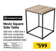 Home & Kitchen Nevis Square Side Table 400mm x 400mm x 500mm (850001426)