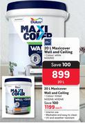 Dulux 20L Maxicover Wall & Ceiling