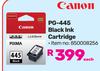 Canon PG-445 Black Ink Cartridge 850008256-Each