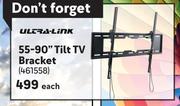 Ultra Link 55"-90" Tilt TV Bracket-Each