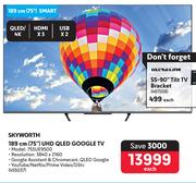 Skyworth 189cm (75") UHD QLED Google TV 75SUE9500