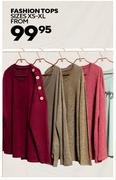 Fashion Tops Sizes XS-XL