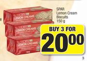Spar Lemon Cream Biscuits-For 3 x 150g