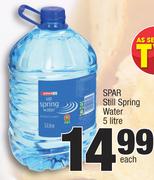 Spar Still Spring Water-5Ltr