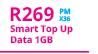 Apple iPhone 6s 32GB CPO-On Smart Top Up Data 1GB