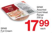 Spar Assorted Cold Meat Range-200g Each