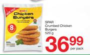 Spar Crumbed Chicken Burgers-520g Per Pack