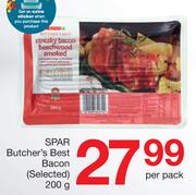 Spar Butcher's Best Bacon (Selected)-200g Per Pack
