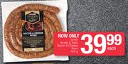 Spar Tender & Tasty Bacon & Cheese Wors-420g Each