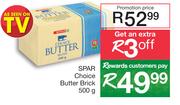 Spar Choice Butter Brick-500g
