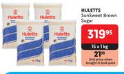 Huletts Sun Sweet Brown Sugar-15 x 1Kg 