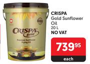 Crispa Gold Sunflower Oil-20L Each