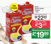 Clover Classic Vanilla Custard-1Ltr Each