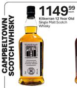 Kilkerran 12 Year Old Single Malt Scotch Whisky-Each