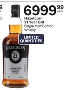 Hazelburn 21 Year Old Single Malt Scotch Whisky-Each