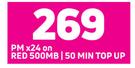 2 x Vivo Y20 4G Smartphone-On Red 500MB / 50 Min Top Up + On Promo 65