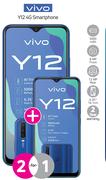 2 x Vivo Y12 4G Smartphone-On Red 500MB / 50 Min Top Up + On Promo 65