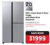 Samsung 595L Clean Steel, 3 Door Fridge With Water & Ice Dispenser RH69B8940SL/FA