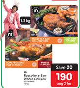 M Roast In A Bag Whole Chicken (All Variants)-For Any 2 x 1.3Kg