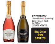 Swartland Cuvee Brut Or Sparkling Semi-Sweet Rose-For 2 x 750ml