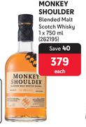 Monkey Shoulder Blended Malt Scotch Whisky-750ml
