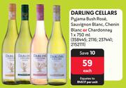 Darling Cellars Pyjama Bush Rose, Sauvignon Blanc, Chenin Blanc Or Chardonnay-750ml Each