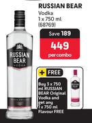 Russian Bear Vodka-750ml