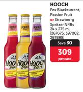 Hooch Fox Blackcurrant Passion Fruit Or Strawberry Spiritzer NRB's-24 x 275ml Per Case
