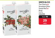 Smith & Co The Cherry Or Strawberry Box Sweet Red Or Rose-1Ltr Each