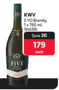 KWV 5 YO Brandy-750ml