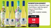 Robertson Winery Sauvignon Blanc, Beaukett, Light Chenin Blanc, Light Sauvignon Blanc-750ml Each